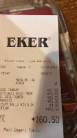 Eker Lokantası menu