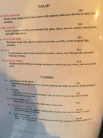 Baan Thai menu