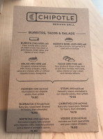 Chipotle Mexican Grill menu