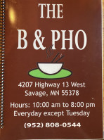 The B And Pho food