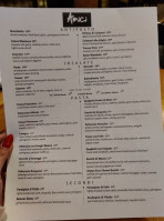 Amici Trattoria menu