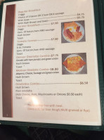 Jim's Cafe menu