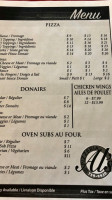 Al's Pizzeria menu