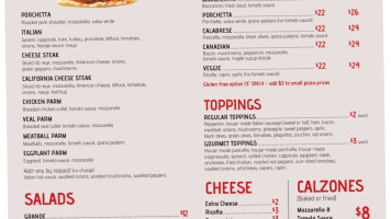 Pizza Nostra menu