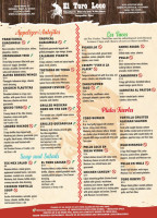 El Toro Loco menu