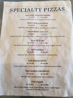 Burnt Field Brewing menu