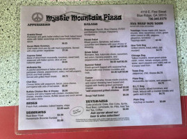 Mystic Mountain Pizza menu