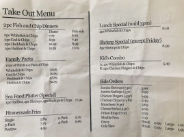 Riverside Fish Hut menu