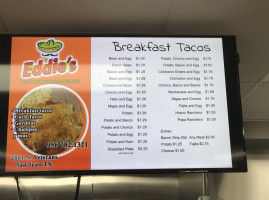 Eddie's Tacos menu