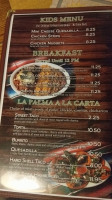 La Palma Mexican Grill Cantina menu