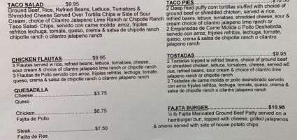 Dia De Los Tacos menu