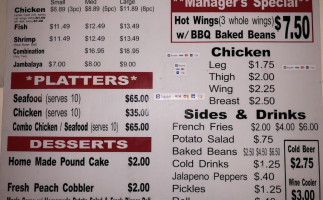 Brown's Cafe menu