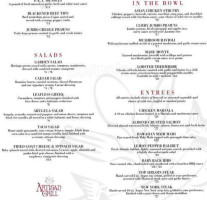 Artisan Grill menu