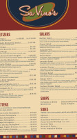 Savino's Restaurant Wine Bar menu