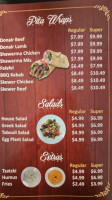 Shawarma Corner menu