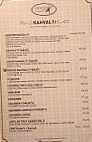 Antilop Cafe menu