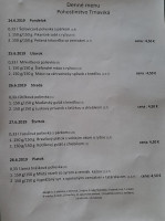 Pohostinstvo Trnavská menu