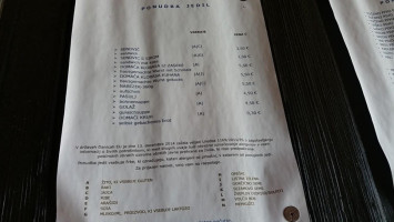 Gostilna Žohar Maks Ternik S.p. menu