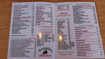 Margarita's Family menu