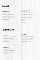 Sol Cocina Mexicana menu