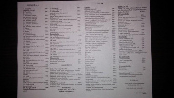 Dolce Vita Pizzéria Százhalombatta menu