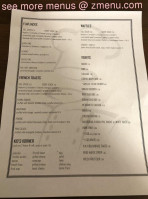 Double Horse Bistro menu