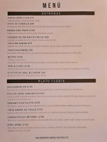 Tap Cuatro Palos, México menu