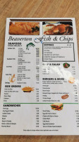 Beaverton Restaurant menu