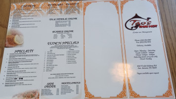 Tao's Thai Hot menu