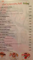 Sushi Tong menu