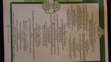 Tack House Pub menu