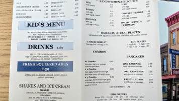 Sutton's At The Wrike menu