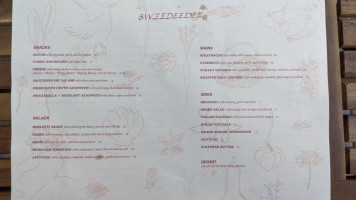 Sweedeedee menu