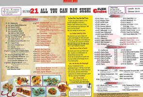 Sushi 21 menu