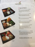 Sushi Castle menu