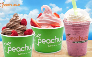 Peachwave Frozen Yogurt Gelato food