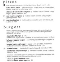 Moxies Bramalea City Centre menu