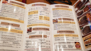 Texas Roadhouse menu