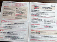 Zizzi menu