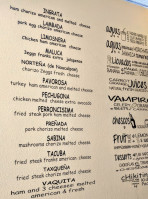 Tortisimas menu