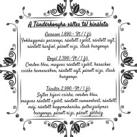 Tündérkonyha Étterem menu