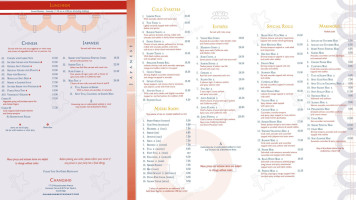 Lotus Blossom menu