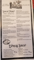 El Mexicano menu