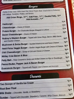 Alien Cafe menu