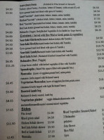 Nancy's Greek Cafe menu