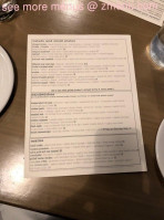 Passero menu