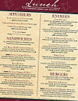 Verf's Grill Tavern menu