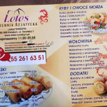 Orientalna Lotos Menu
