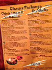 La Pachanga Mexican menu