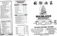 Mainland menu